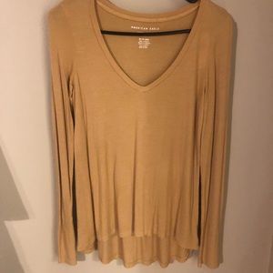 American Eagle Ribbed Long Sleeve Tee